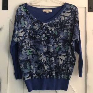 Loft light sweater with floral print